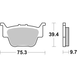 Bremsbelagsatz, ohne Straßenzulassung BREMBO 07HO55SD