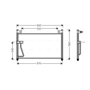 Condenseur (climatisation) AVA COOLING MZ5126