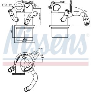 Abgasenkühler NISSENS NIS 989315