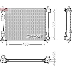 Radiateur, refroidissement moteur DENSO DRM43010