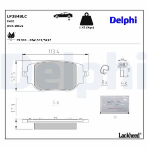 Remblokset DELPHI LP3848LC
