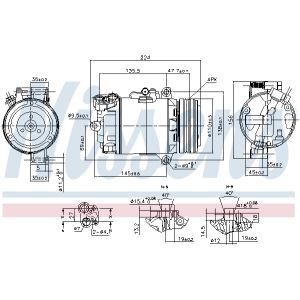 Compressore aria condizionata NISSENS 89483