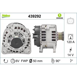 Alternador trifásico VALEO 439292