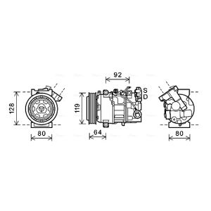 Compressor, ar condicionado AVA COOLING RTAK492