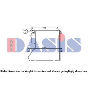 A/C-kondensor AKS DASIS 142042N
