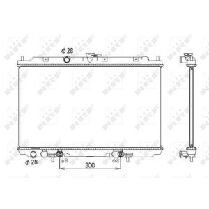 Radiator, motorkoeling NRF 53436