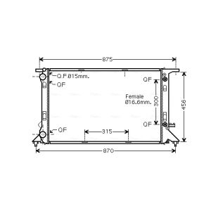 Motorkühler AVA COOLING AIA2293