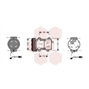 Compressor, ar condicionado VAN WEZEL 1800K283