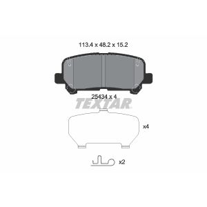 Conjunto de pastilhas de travão TEXTAR 2543401