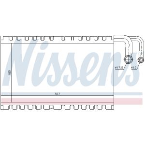 Evaporatore, impianto di climatizzazione NISSENS 92235