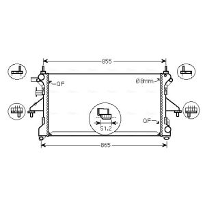 Arrefecedor do motor AVA COOLING FT2464