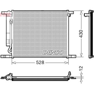 Condensador, sistema de ar condicionado DENSO DCN15009