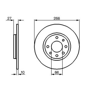 Bremsscheibe BOSCH 0 986 478 090