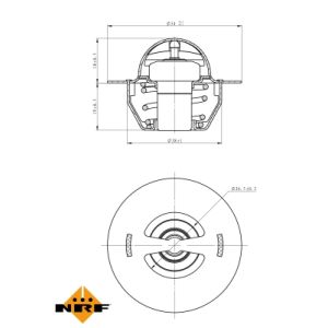 Termostato, refrigerante NRF 725129