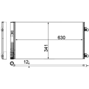 A/C-kondensor MAHLE AC 751 000P