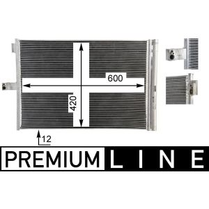 Condenseur (climatisation) MAHLE AC 68 000P