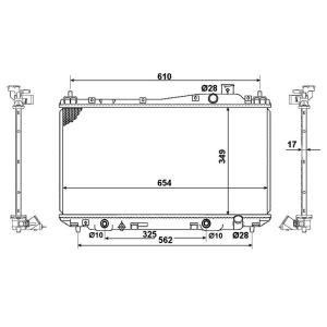 Kühler, Motorkühlung EASY FIT NRF 53570