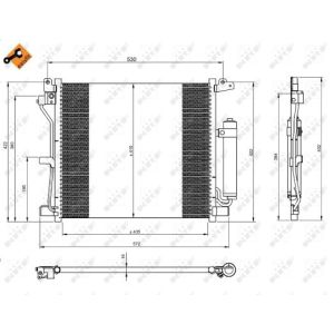 Condensor, airconditioning EASY FIT NRF 350226