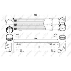 Ladeluftkühler NRF 30386