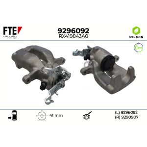 Pinça do travão de disco, traseiro FTE 9296092
