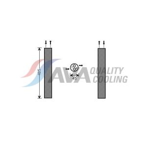 Filtre déshydratant climatisation AVA COOLING MND079 AVA