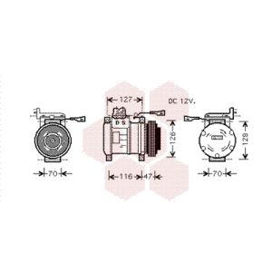Airco-compressor VAN WEZEL 2800K077
