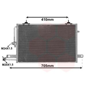 Condensator, airconditioning VAN WEZEL 03005117