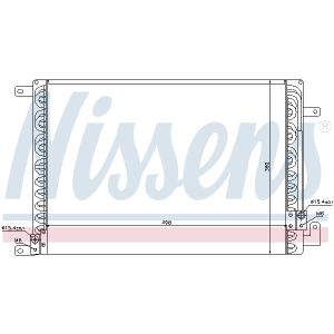 Condensador, aire acondicionado NISSENS 94391