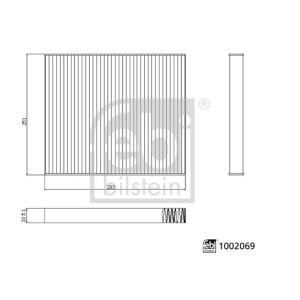 Filtro, ar do habitáculo FEBI BILSTEIN 1002069