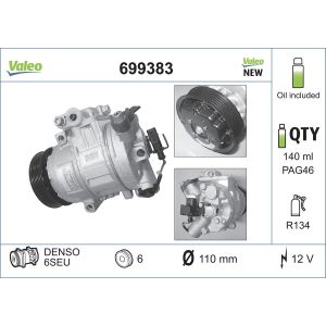 Compressor, ar condicionado VALEO 699383