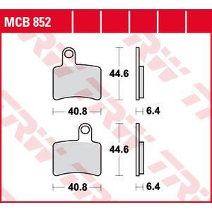 Conjunto de pastilhas de travão TRW MCB852