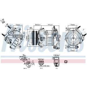 Compressore aria condizionata NISSENS KLIMA NIS 890796