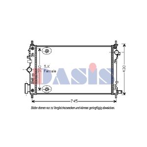 Motorkühler AKS DASIS 150095N