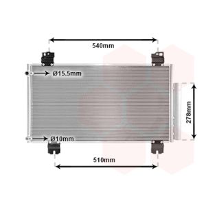 Condenseur (climatisation) VAN WEZEL 25005236