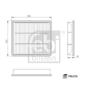 Filtro de ar FEBI BILSTEIN 196256