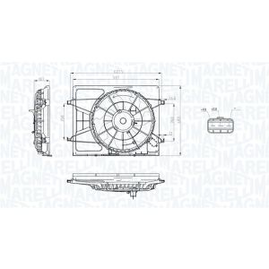 Ventilador, refrigeración de motor MAGNETI MARELLI 069422796010