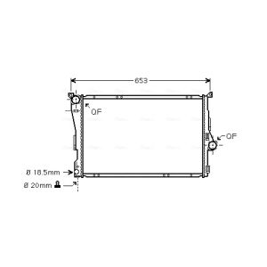 Arrefecedor do motor AVA COOLING BWA2278