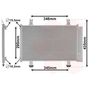 Condenseur (climatisation) VAN WEZEL 52005087