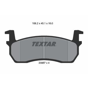 Levyjarrun jarrupalasarja TEXTAR 2095701