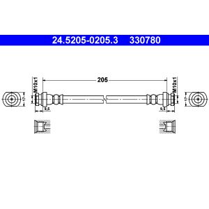 Remleiding ATE 24.5205-0205.3
