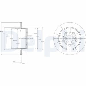 Bremsscheibe DELPHI BG4216