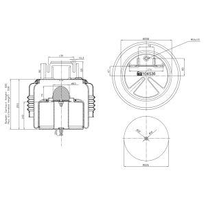 Federbalg, Luftfederung FEBI BILSTEIN 104536