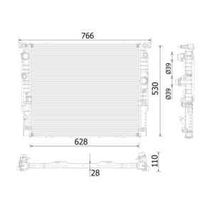 Arrefecedor do motor MAHLE CR 939 000P