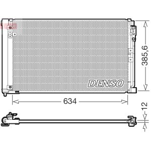 Condensator, airconditioning DENSO DCN46038