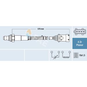 Sonde lambda FAE 77283
