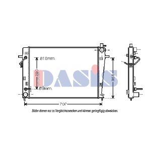 Motorkühler AKS DASIS 560054N