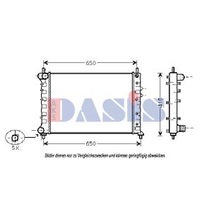 Radiateur moteur AKS DASIS 300007N