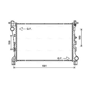 Arrefecedor do motor AVA COOLING FT2420