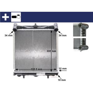 Arrefecedor do motor MAHLE CR 370 000S