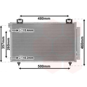 Condenseur (climatisation) VAN WEZEL 53005392